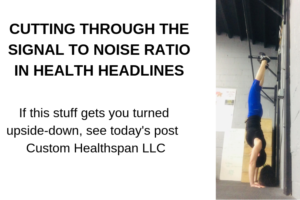 Signal to Noise Ratio in Health Headlines